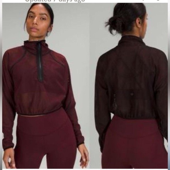 lululemon athletica Jackets & Blazers - Lululemon Mesh Quarter Zip Pullover
